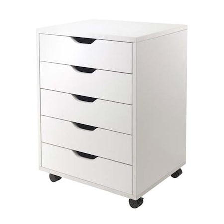 Winsome Trading Winsome Trading 10519 Halifax Cabinet for Closet - Office 5 Drawers White 10519
